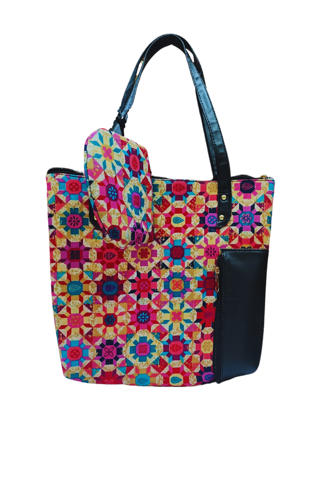 Tote Handbag Rajasthani Printed For Women