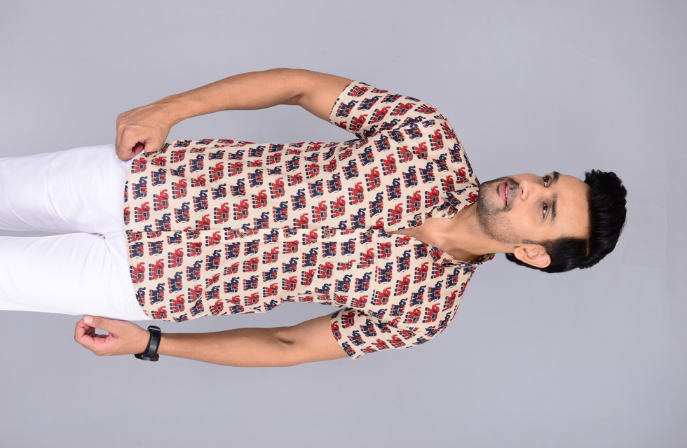 Attractive Men Jaipuri Printed Shirt
