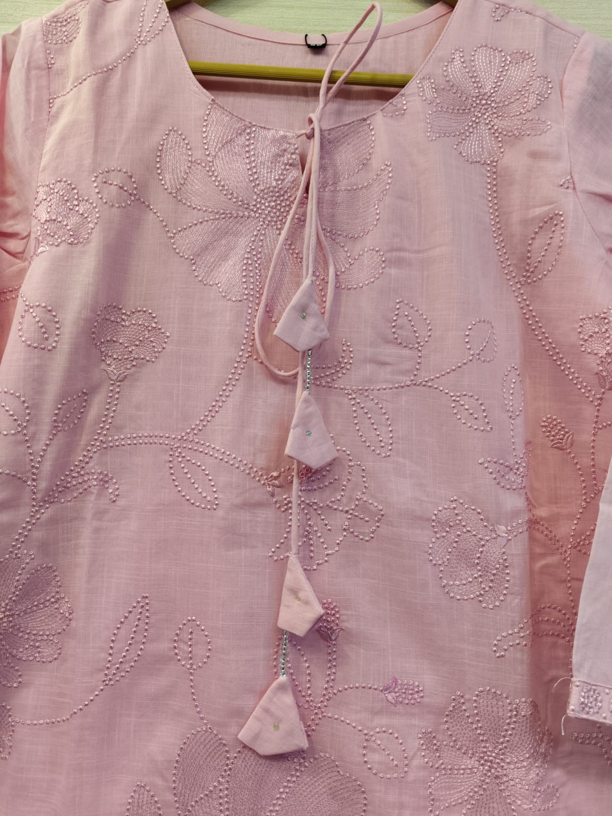 Elegant Baby Pink Kurta With Pant