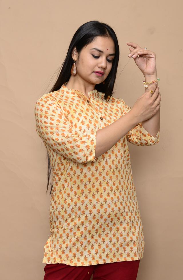 Pure Cotton Printed Top