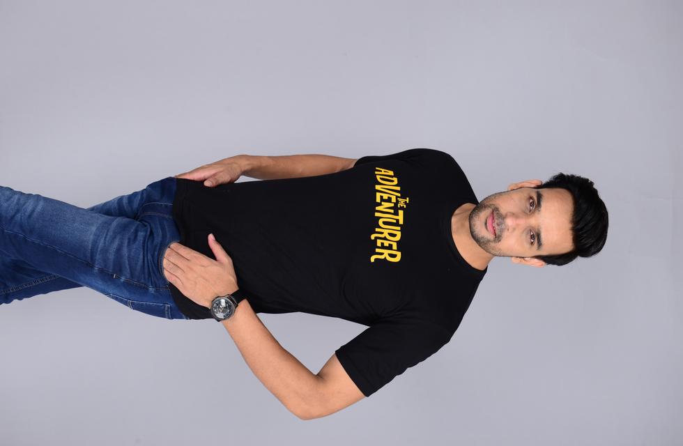 Typography Casual Wear T-Shirt For Men