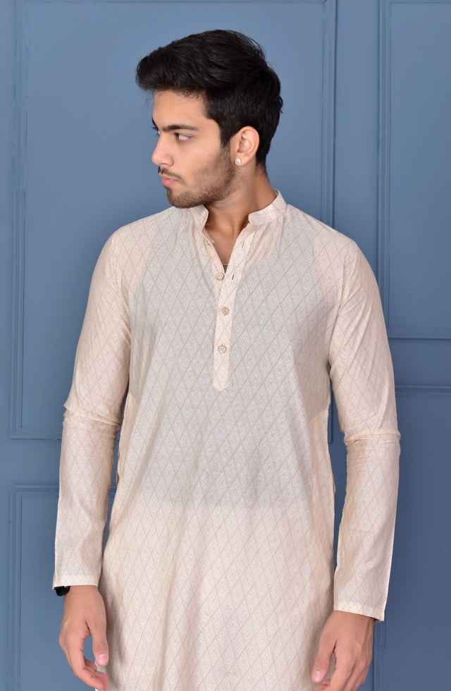 Classy Men Kurta In Cream