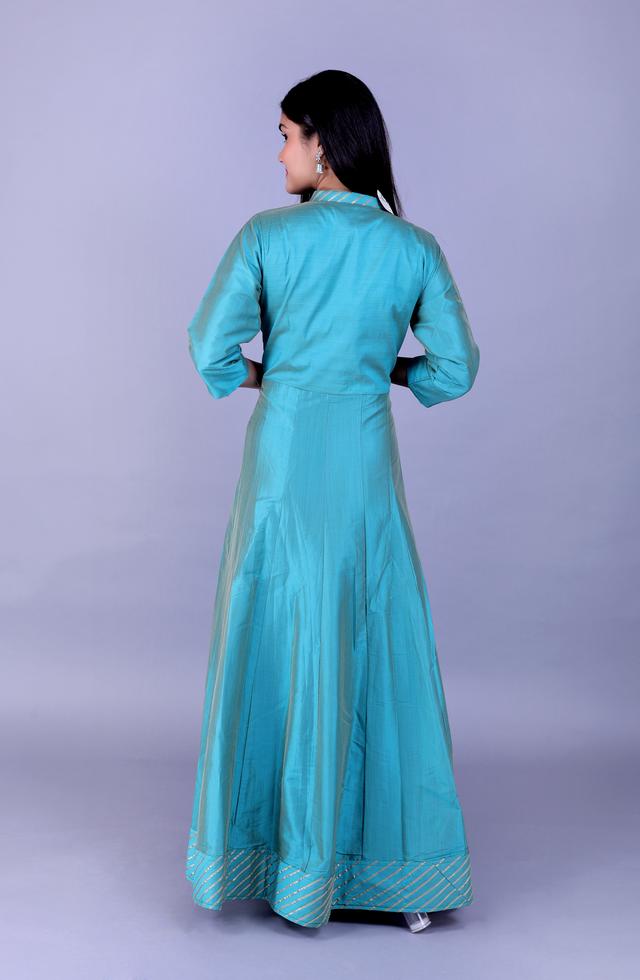 pClassic Chanderi Long Dress